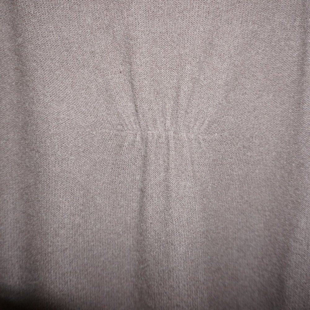 360 CASHMERE Sweater boxy Vneck cinch back taupe  FIRM PR$CE.  S  B-11 - Picture 4 of 7